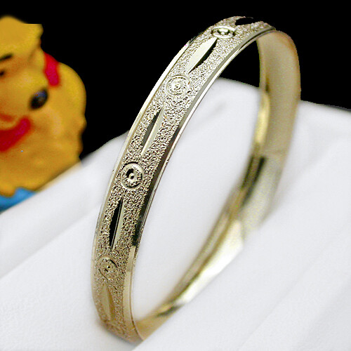 KIDS | BABY 6mm 14k EP Diamond Cut BANGLE ~SZ 1 | 0-9 Month + LIFETIME GUARANTEE