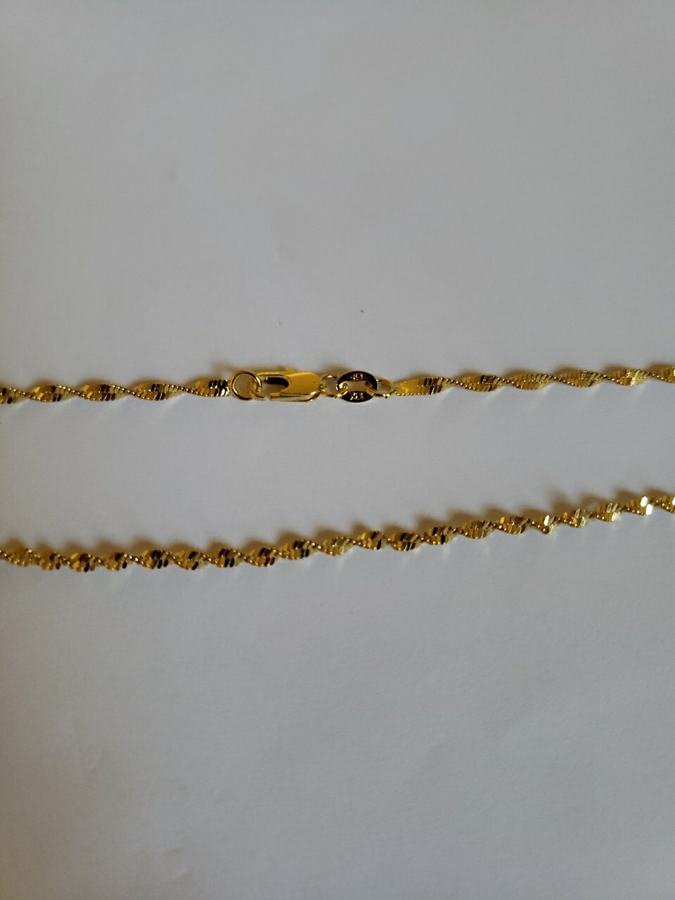 Closeout Sale Stamped 18K GF Yellow Gold P Beautiful Chain Necklace 20″ Good Gif