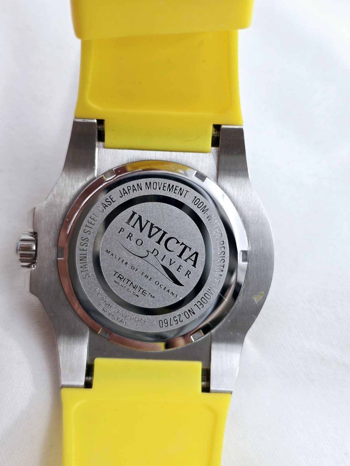 Invicta Pro Diver Tritnite Night Glow Mens Watch 48mm Flame Fusion Crystal 25760