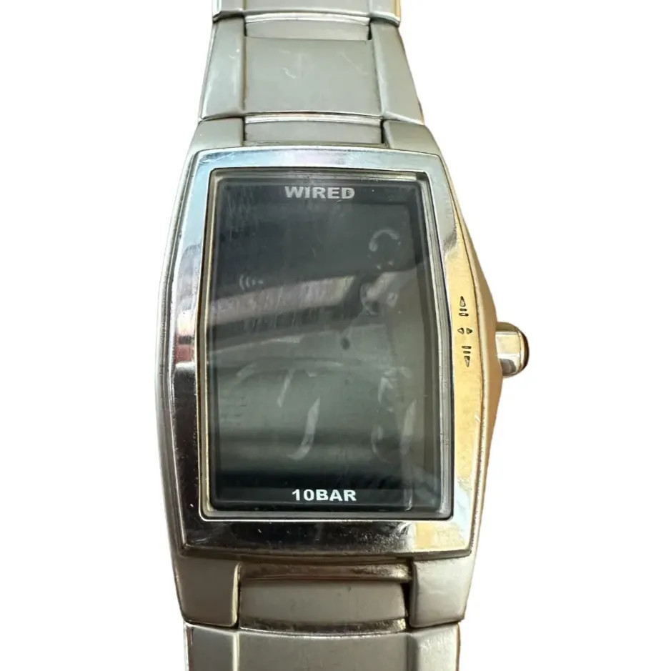 [Rare 1990s] Seiko Alba Wired Digital Watch (Working LCD, Junk Item)