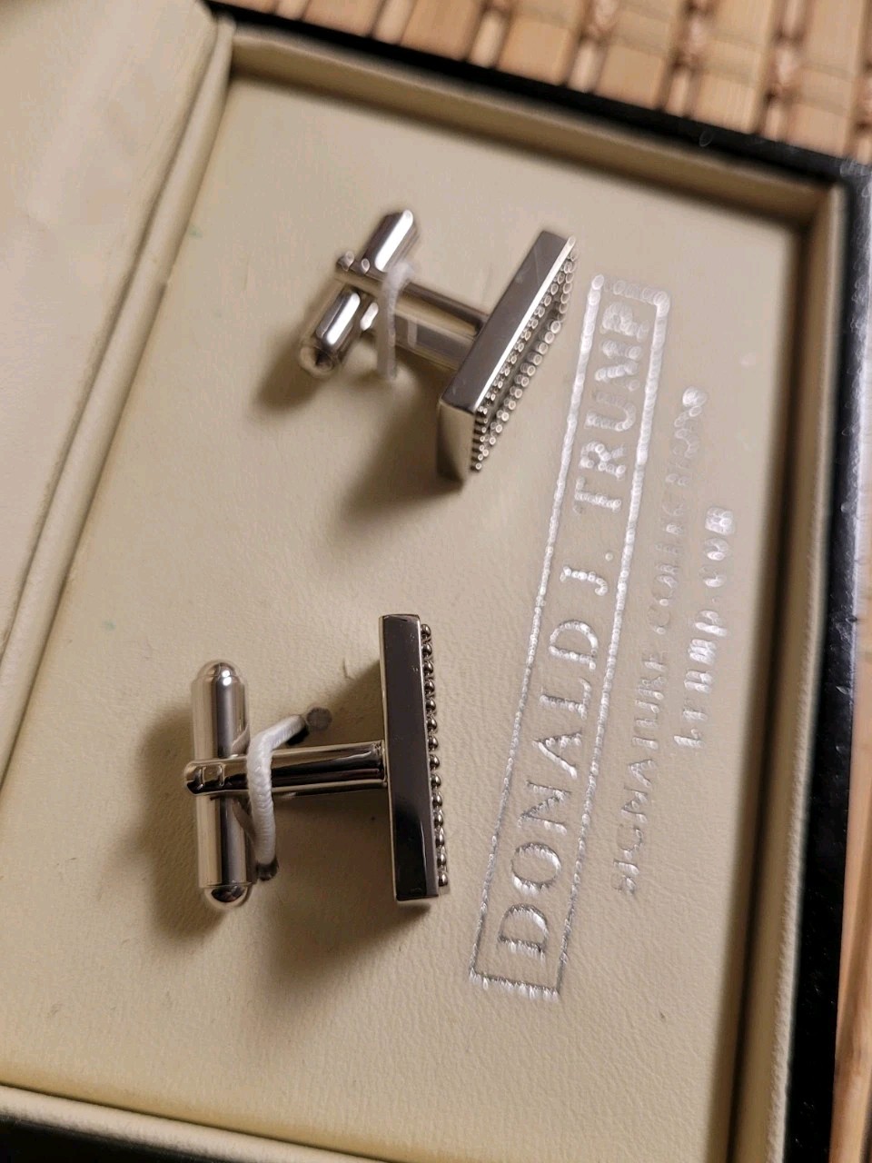 Donald J. Trump Signature Collection Silver-Tone Cufflinks