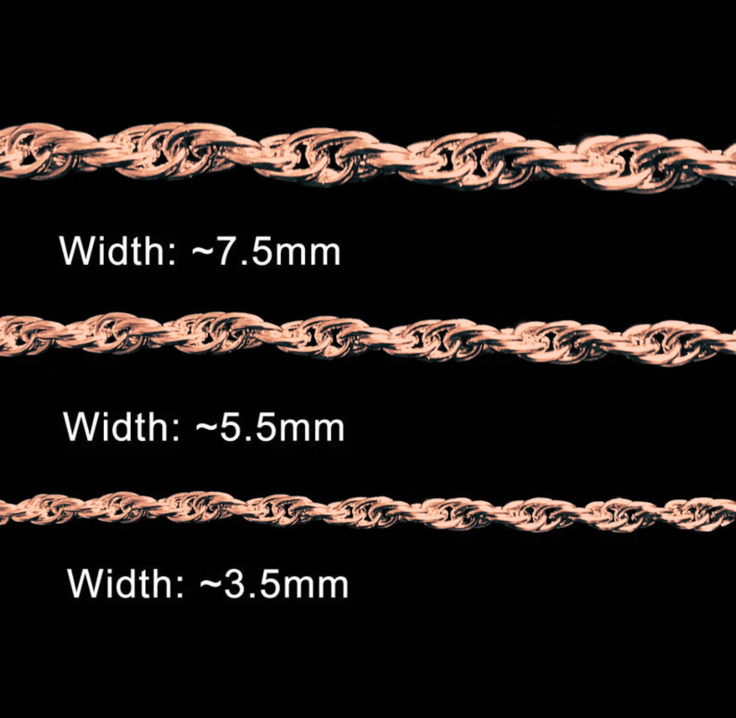 999 Copper Rope Chain Necklace, Customized Luxury, Handmade Jewelry Gift for Men