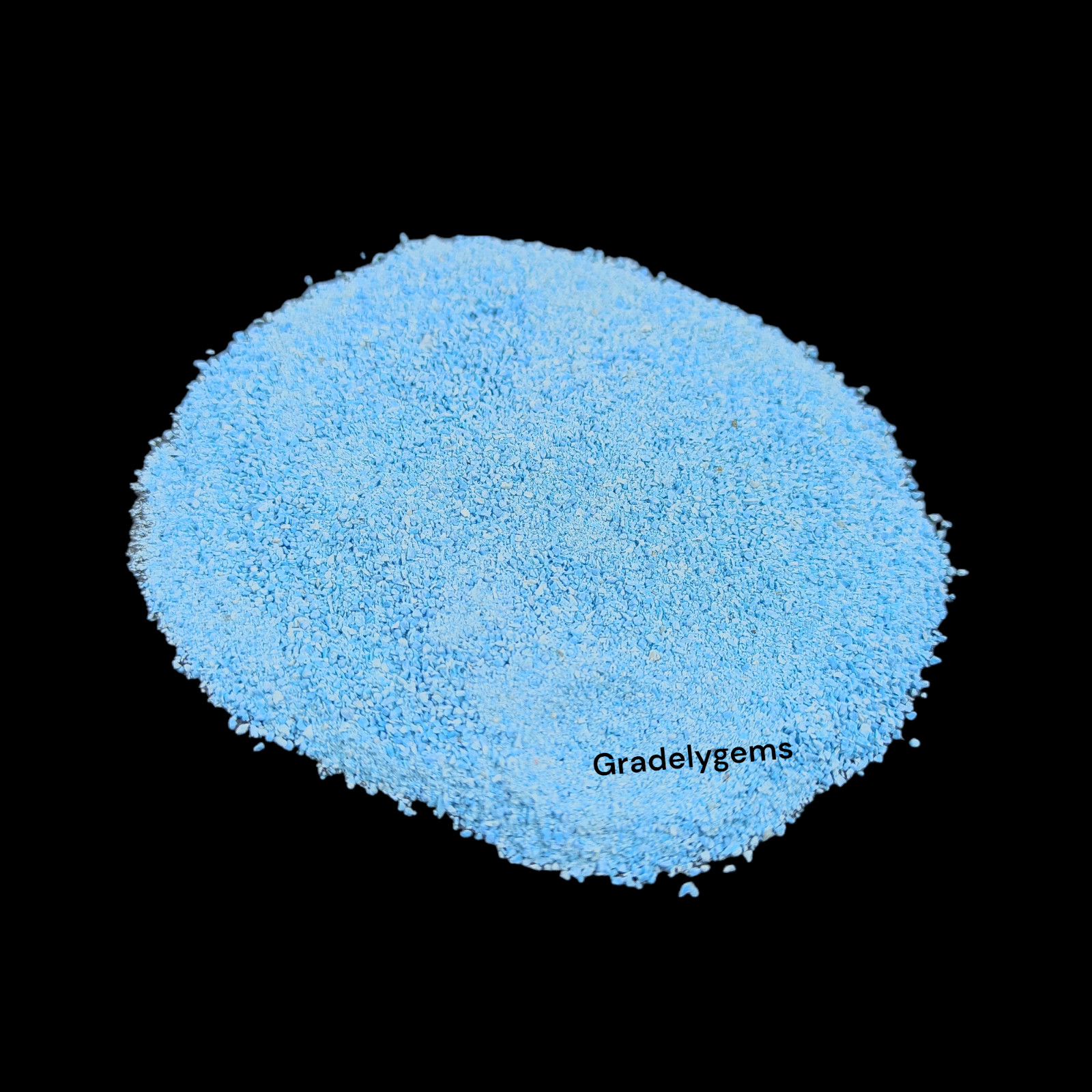 Sky Blue Turquoise Gemstone Crushed Powder – Vivid Hue for Resin Art, DIY Crafts