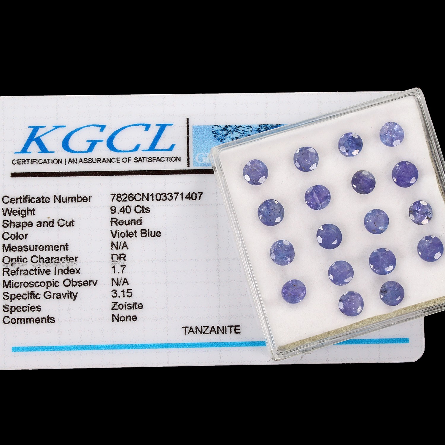 9.40 Ct Natural Tanzanite Round Cut Loose Gemstone Lot 18pc 4.5-5mm