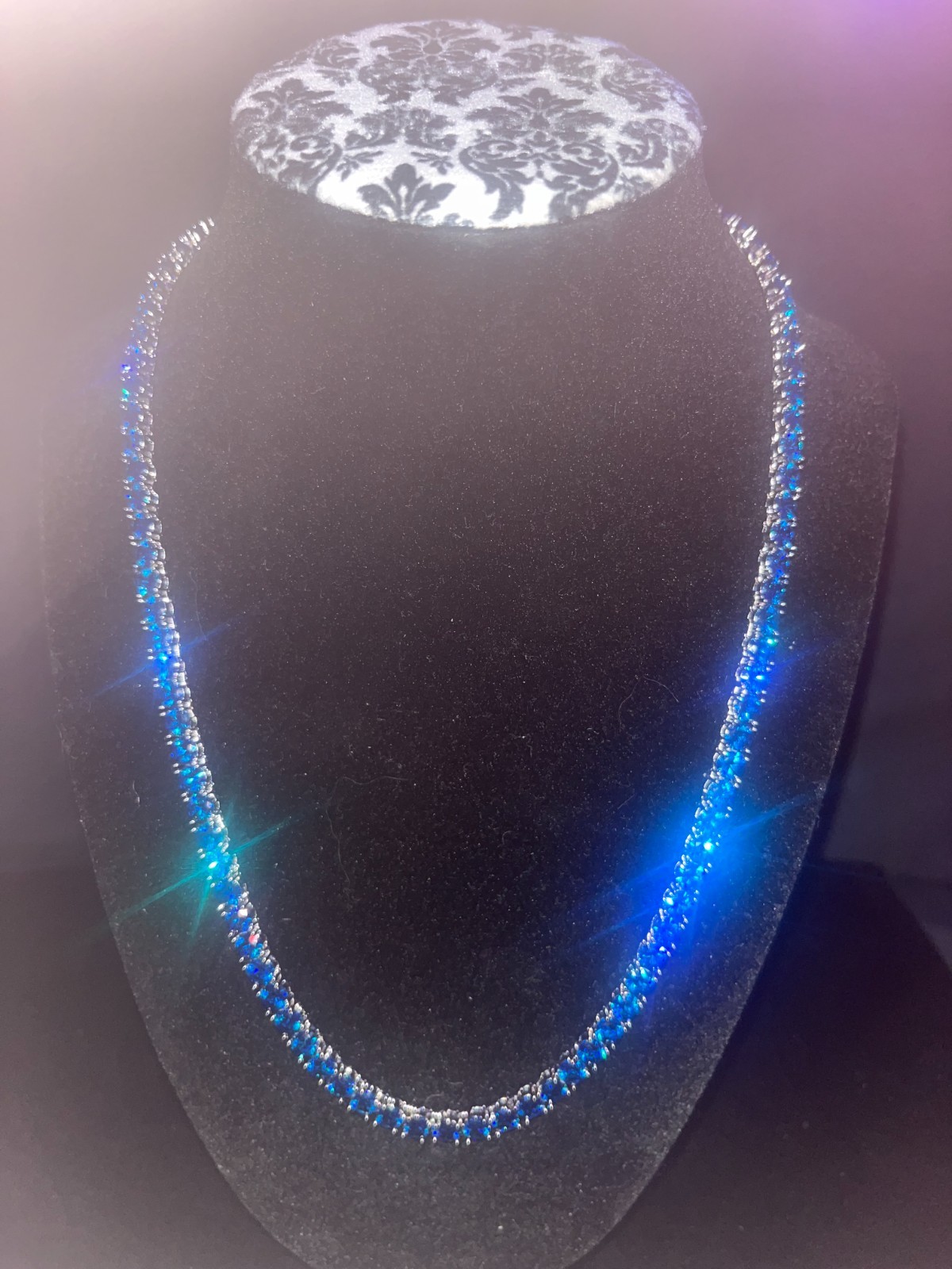 Colored Zirconia Tennis Necklaces ICED OUT Jewelry