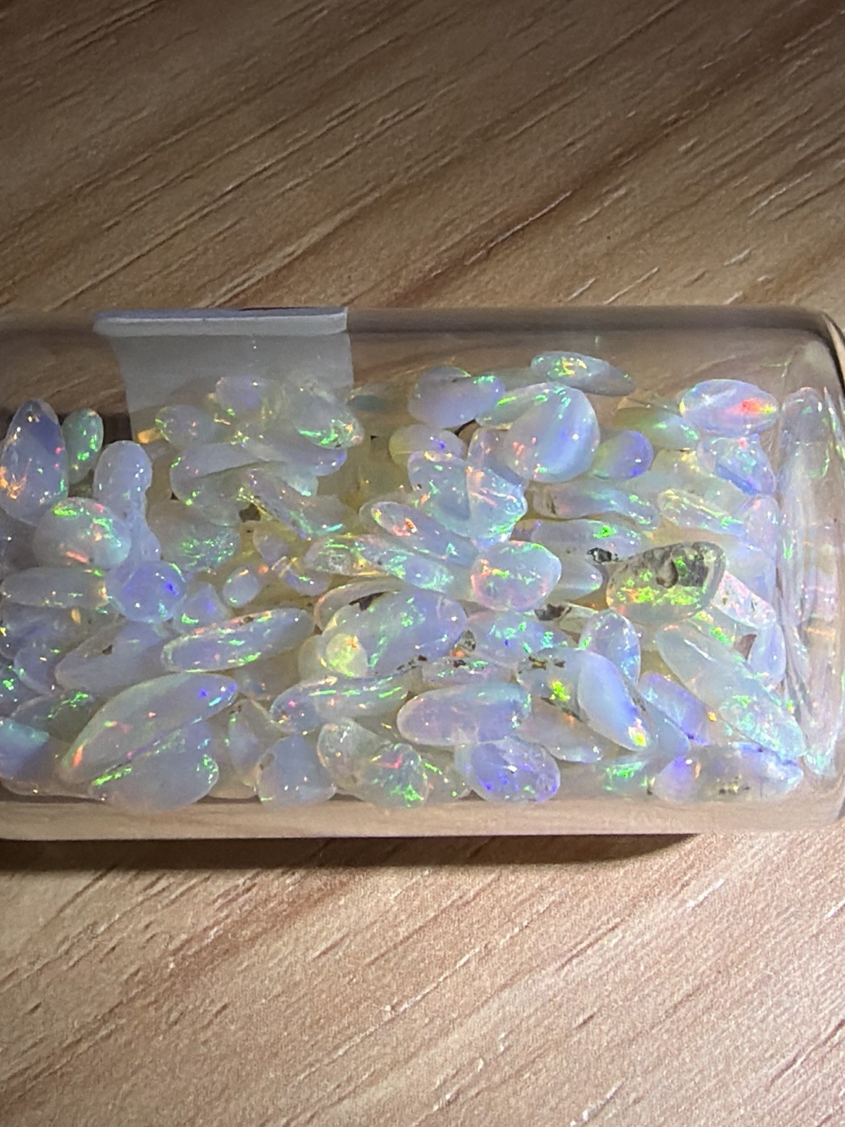 50 Carat Lot Natural Ethiopian Welo Opal Chips – Vibrant Multicolor Fire Play –