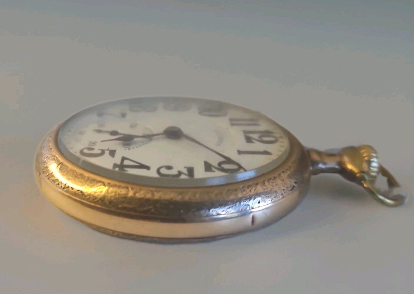 1918 Illinois A. Lincoln 21 Jewel Railroad Pocket Watch 16S Wadsworth 20 Yr…