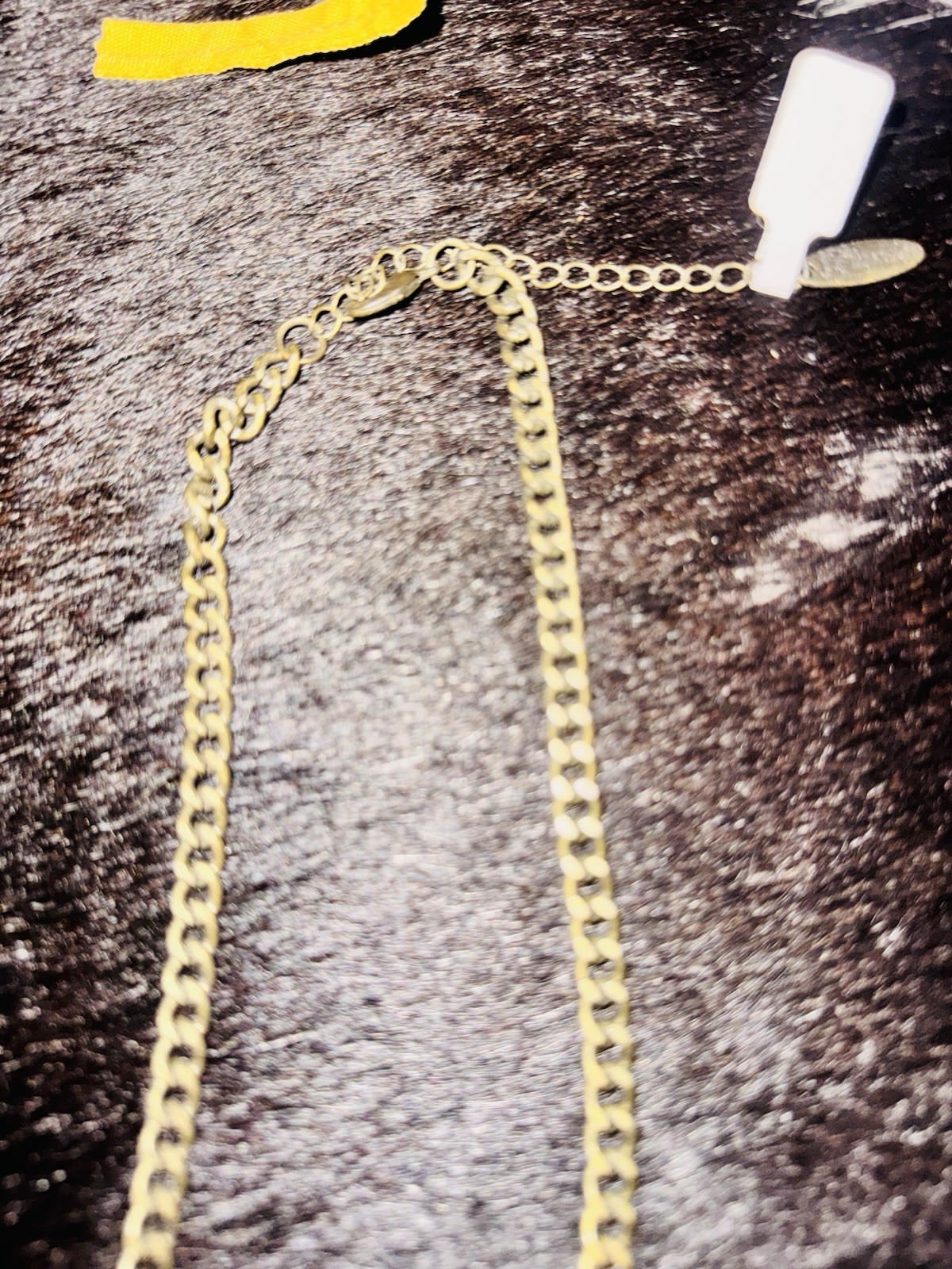 NEW! Plunder “Kamlyn” Faux Turquoise & Brass Necklace – 22in adjustable chain