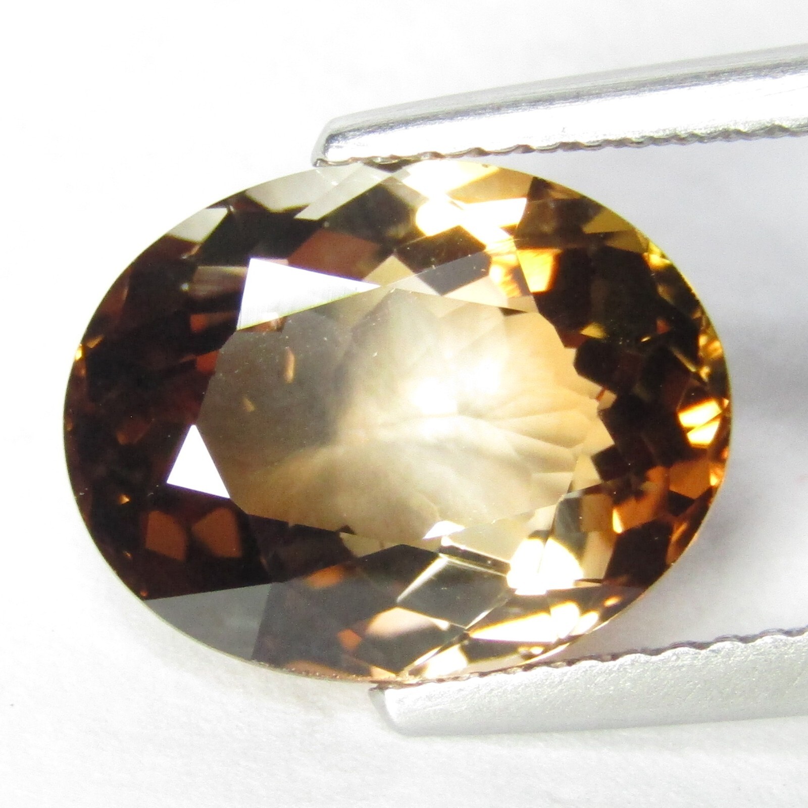 5.67Cts Charming Natural Champagne Color Champion Topaz Oval Cut Loose Gemstone