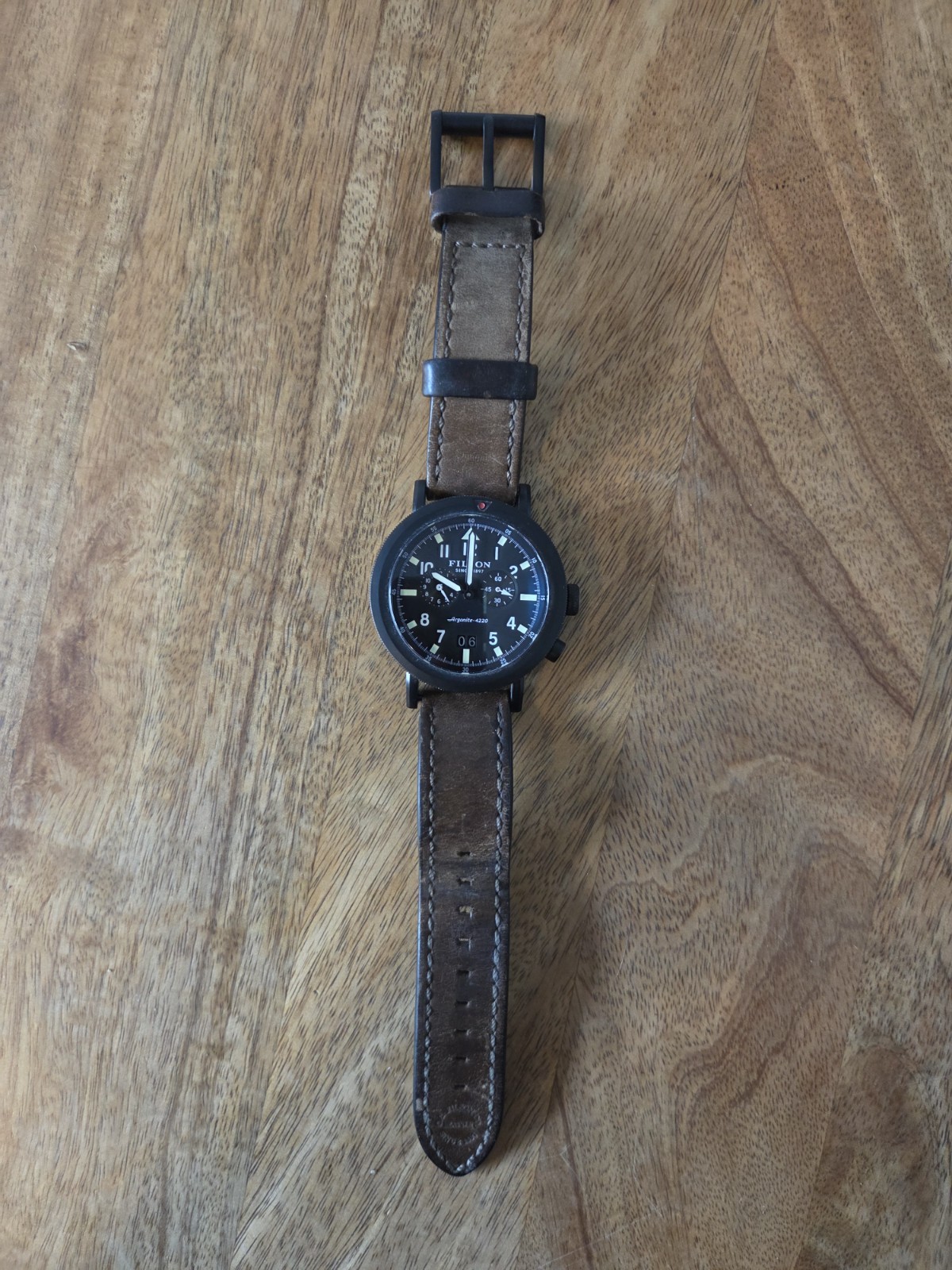 Filson Scout Dual Time Watch | Brown/Black | Leather Strap | Discontinued | Rare