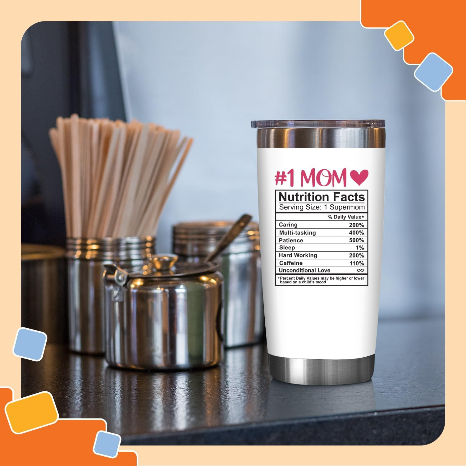 Mothers Day Gifts for Mom, Wife – Unique 20 Oz Tumbler