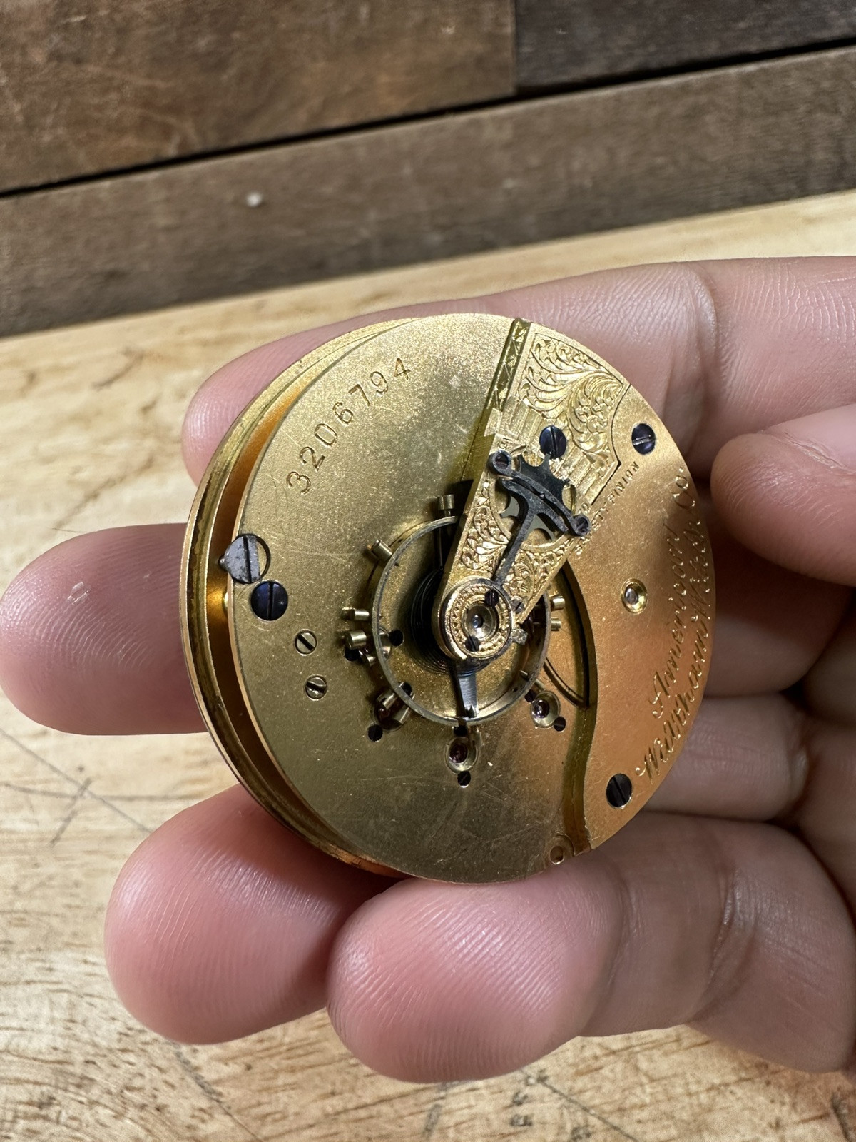 Vintage Waltham American Watch Co. 15J Pocket Watch
