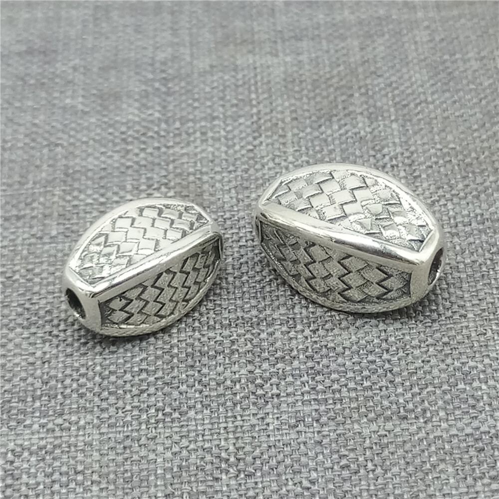 2pcs of 925 Sterling Silver Tribal Knot Spacer Beads for Bracelet Necklace
