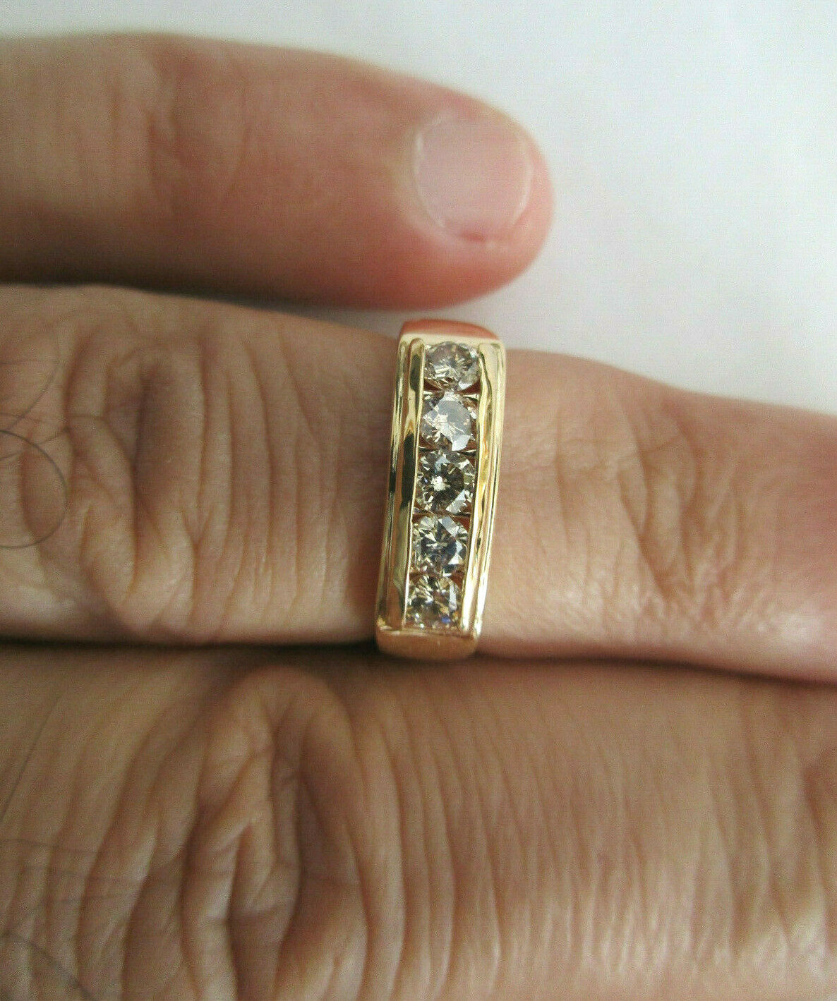 14K Gold Diamond Wedding Band Diamond=1/2 Carat 4.40 Grams Value=$4,950