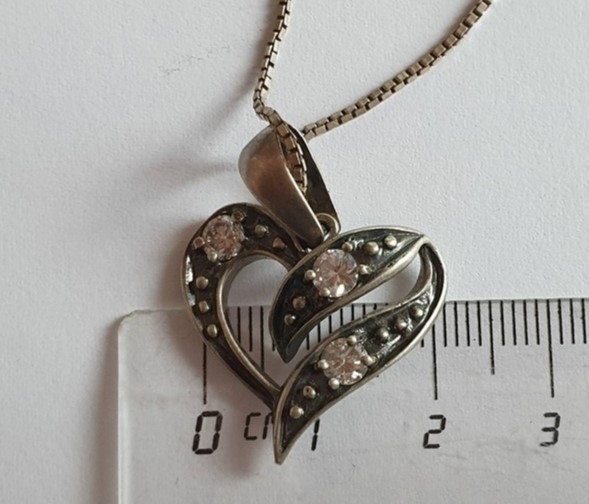 Vintage Necklace sterling silver 925. Сhain length 50 cm. Weight 7.36 g.