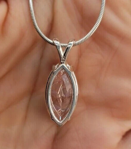 2.00 Ct Certified Marquise Diamond Pendant-Great Luster Shine ! No Tariff.