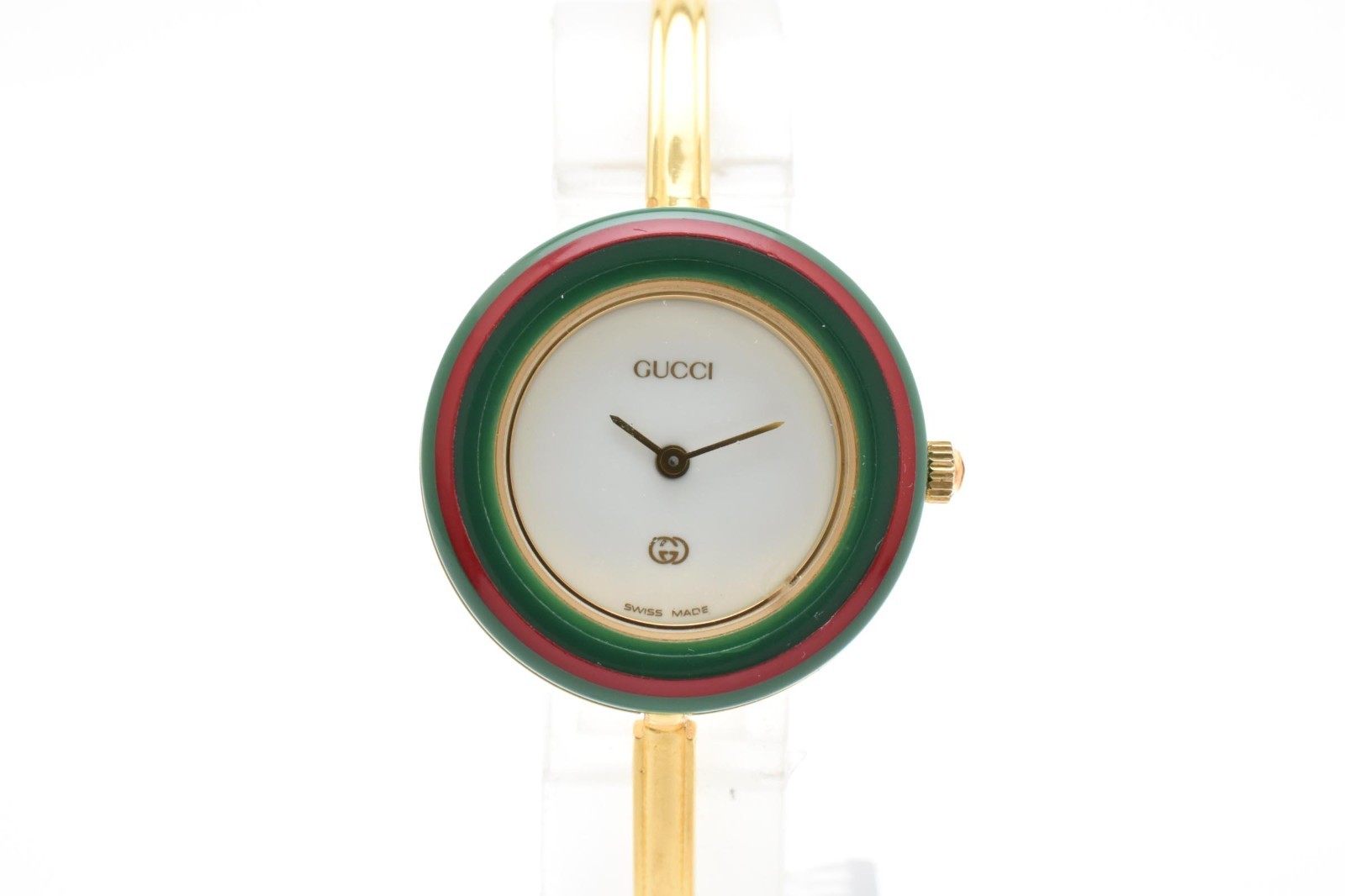 Vintage [ Exc+5 /Box ] GUCCI 1100L Gold Change Bezel Watch 12 colors 11/12 JAPAN