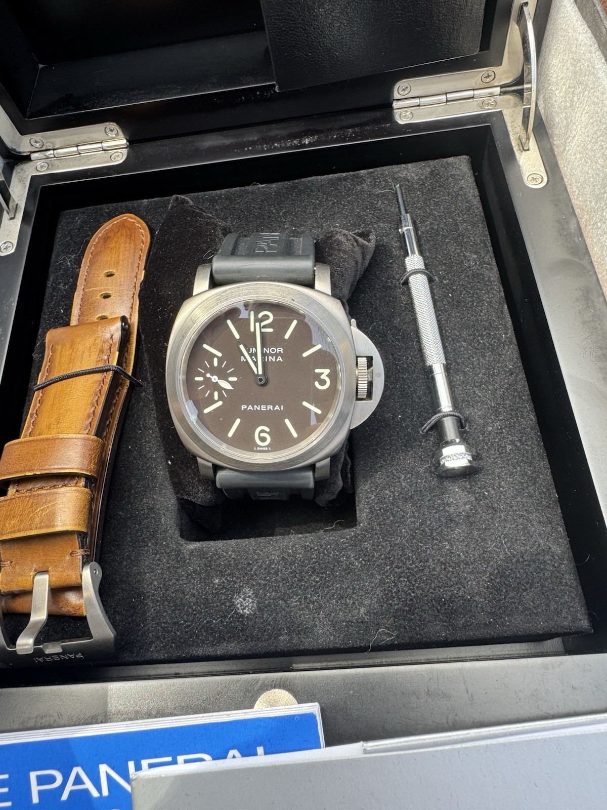 Panerai Luminor – PAM00061 – Titanium With Tobacco Dial From 2001