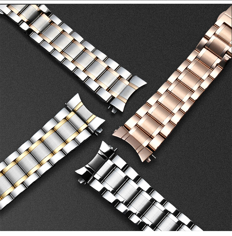 20/21/22mm Metal Watch Strap Stainless Steel Band Bracelet w Butterfly Buckle