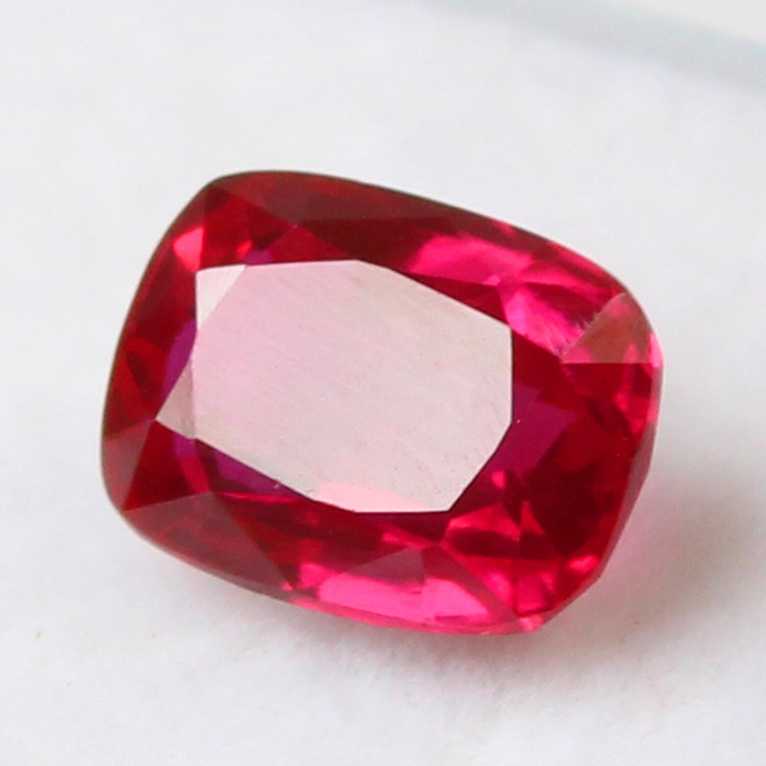 Natural 7.00 Ct Certified Mogok Pigeon Blood Red Ruby 13×9 mm Cushion Gemstone