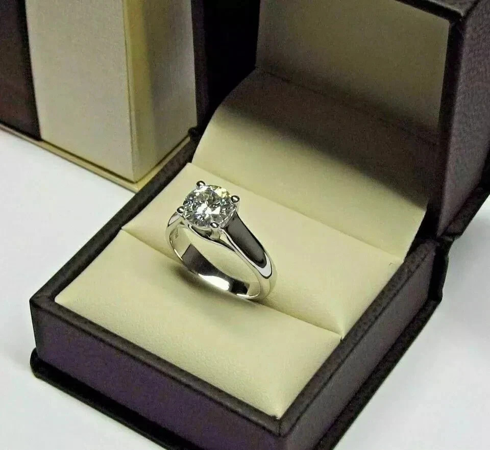 3.25 Ct Round Cut Lab Created Diamond & Wedding Ring 14K White Gold