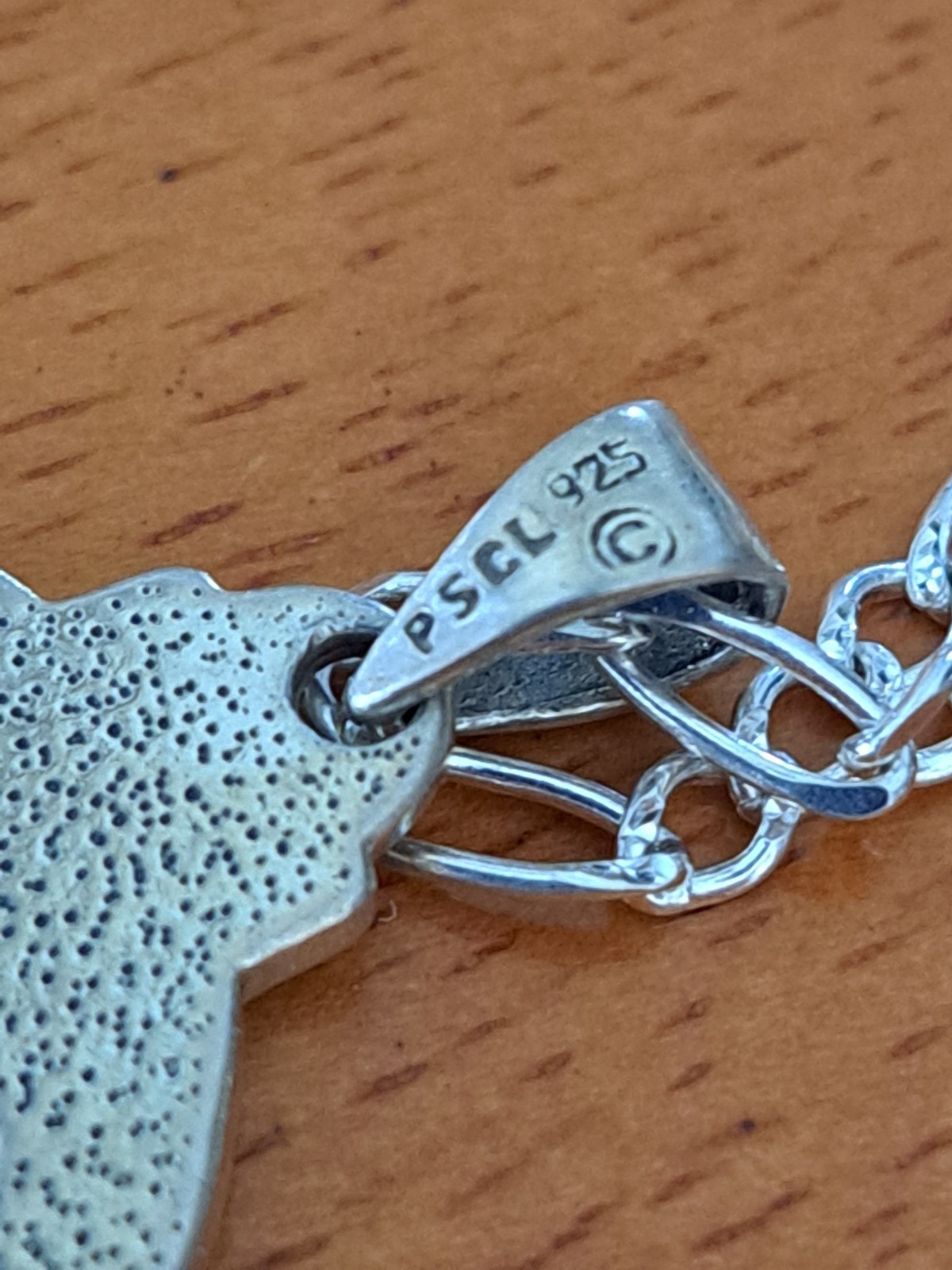 Vintage Peter Stone Sterling Silver Celtic Cross Triskele Pendant Necklace