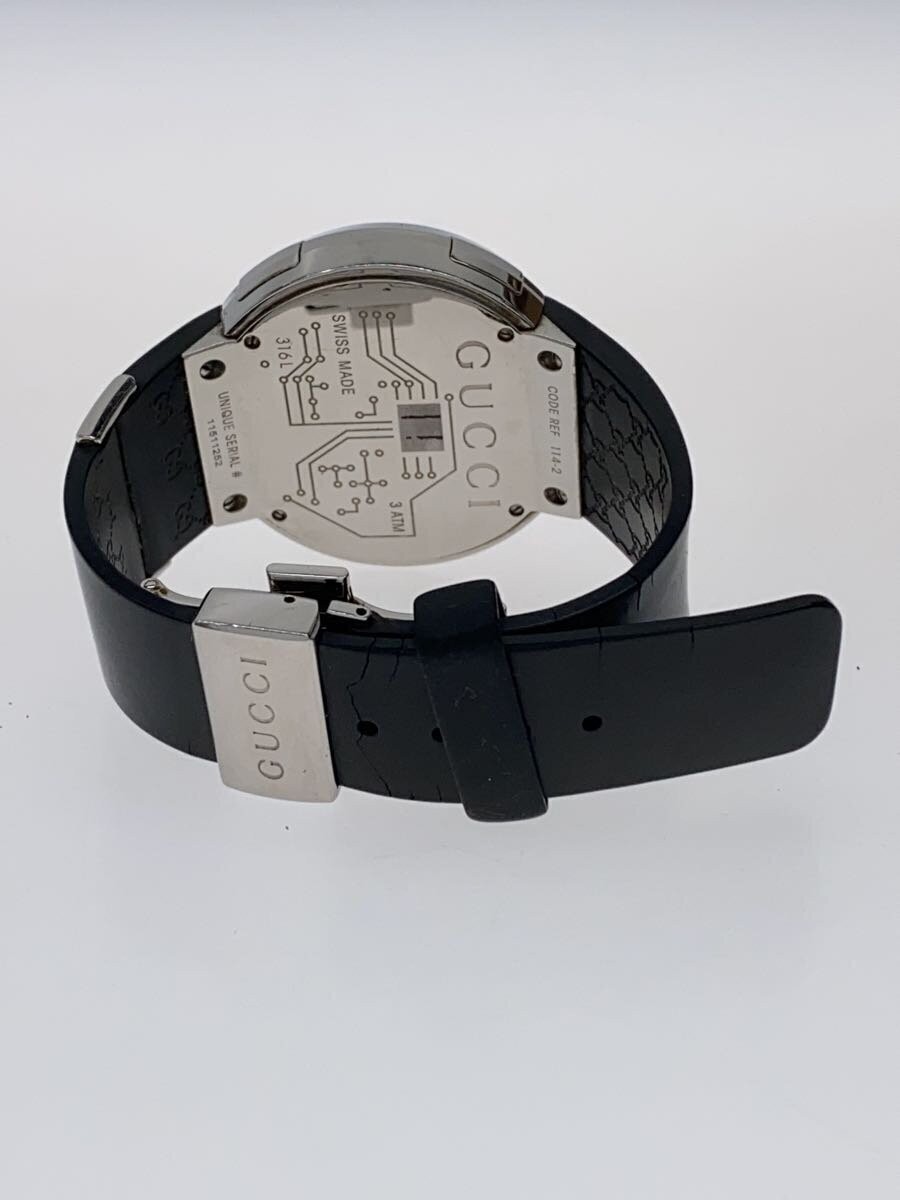 GUCCI i-Gucci 114-2 Black Men’s Watch Used