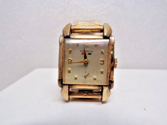 VINTAGE Benrus 17 Jewel 10K RGP Bezel I n a Speidel Band Mode ;DM21 RUNS