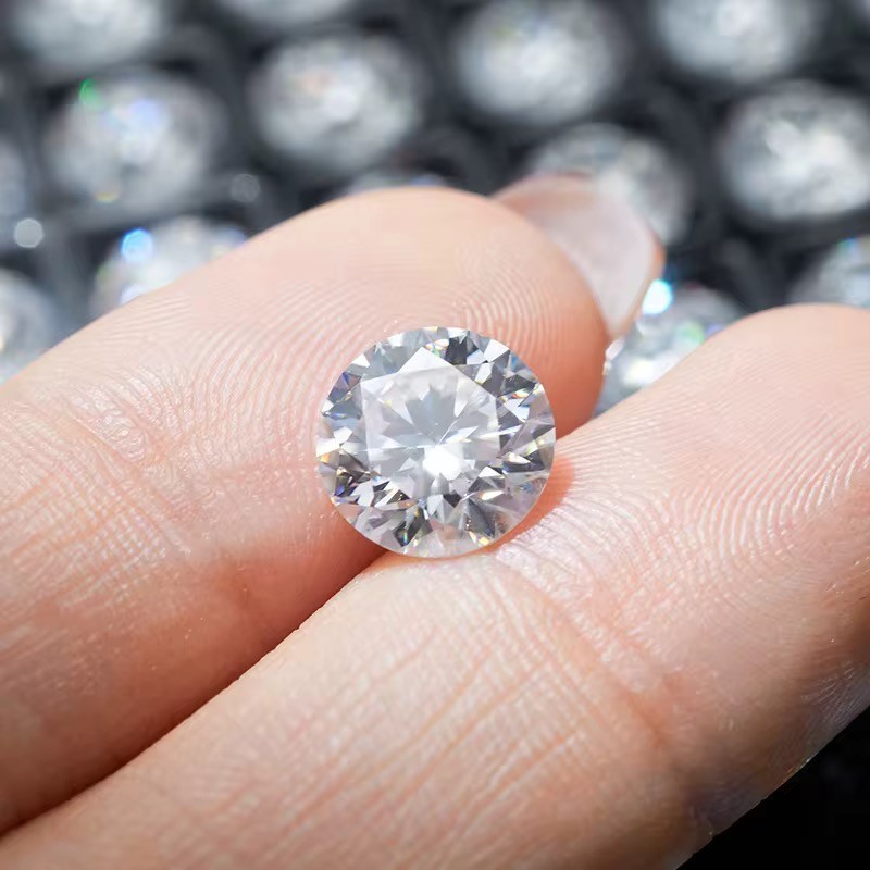 3.5mm to 6mm Round Cut Moissanite Loose Stone, D Color VVS1 Brilliant Sparkle