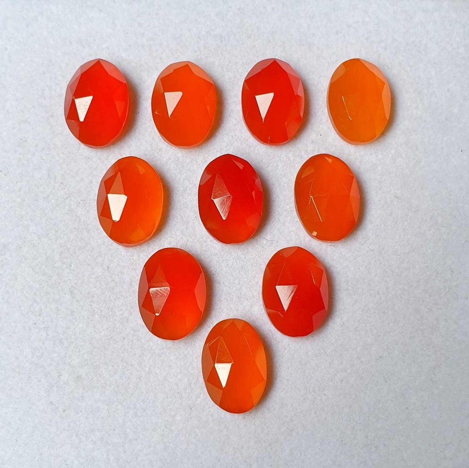 Natural Carnelian Oval Rose Cut 6x8mm to 12x16mm Loose Gemstone