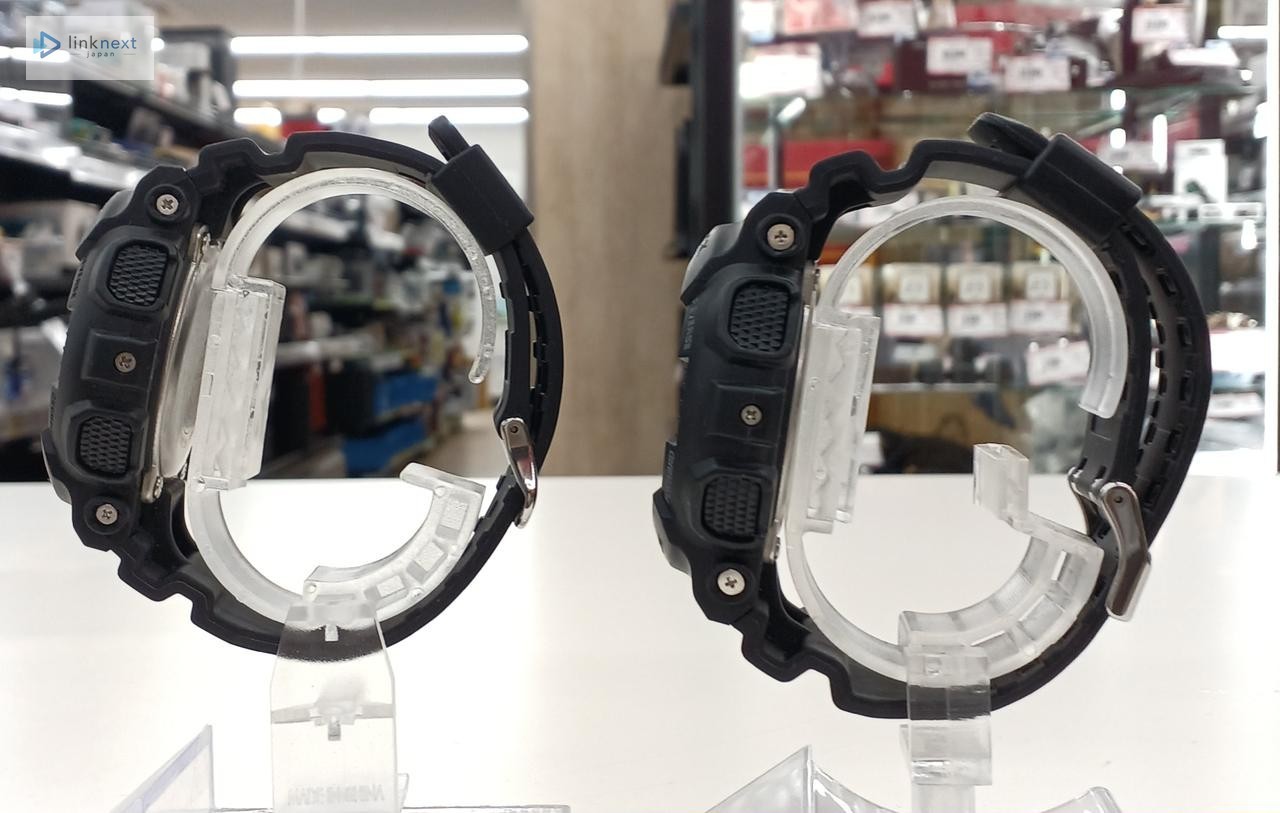 Casio GMA-S140 / GA-140 G-Shock Pair Watch Black Analog-Digital