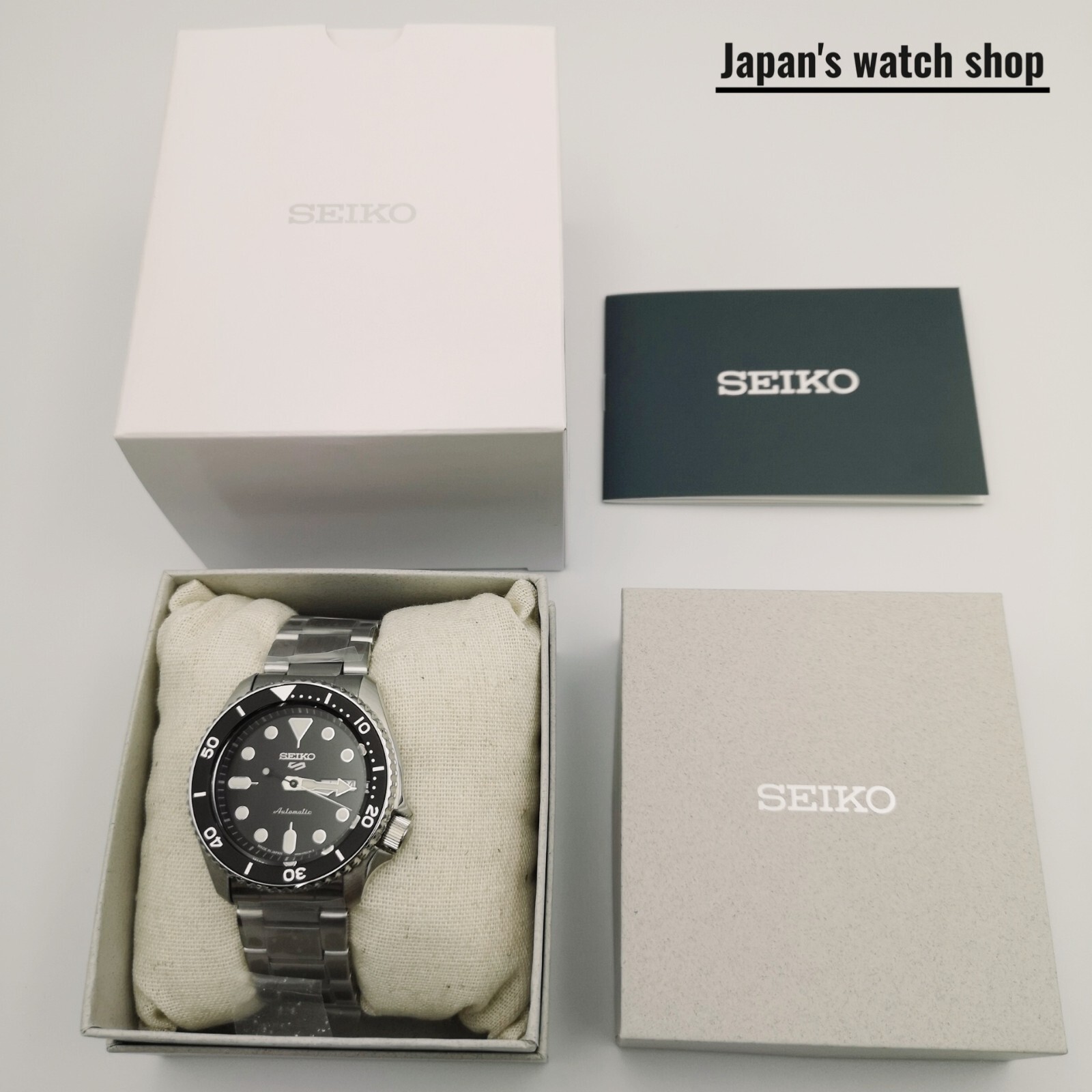 SEIKO 5 SPORTS SBSA005 Black Mechanical Automatic Men’s Watch New in Box
