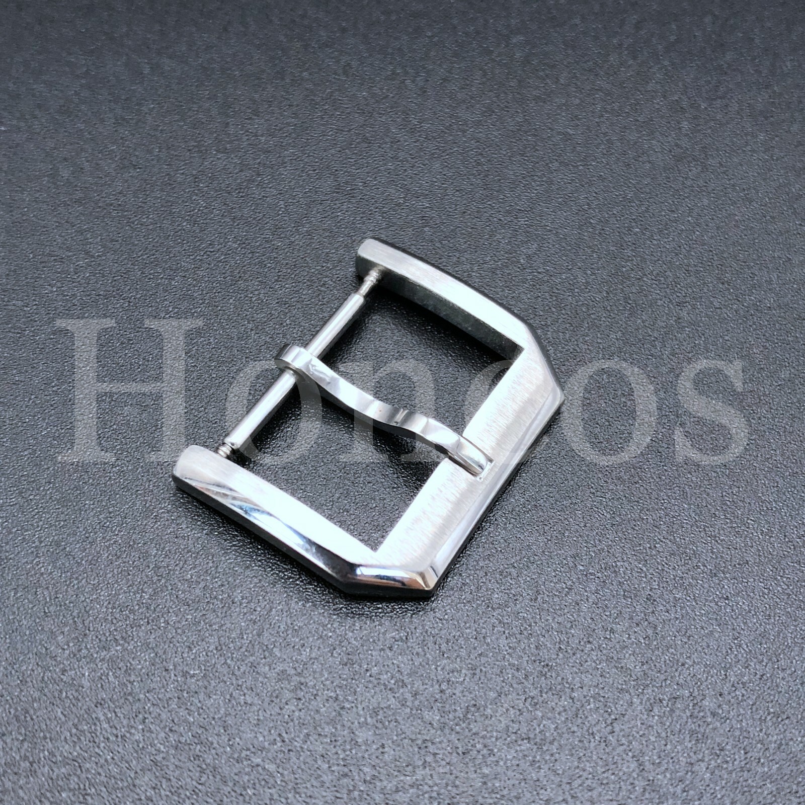 18MM TANG TONGUE BUCKLE FIT IWC PILOT PORTUGUESE TOP GUN LEATHER STRAP SILVER