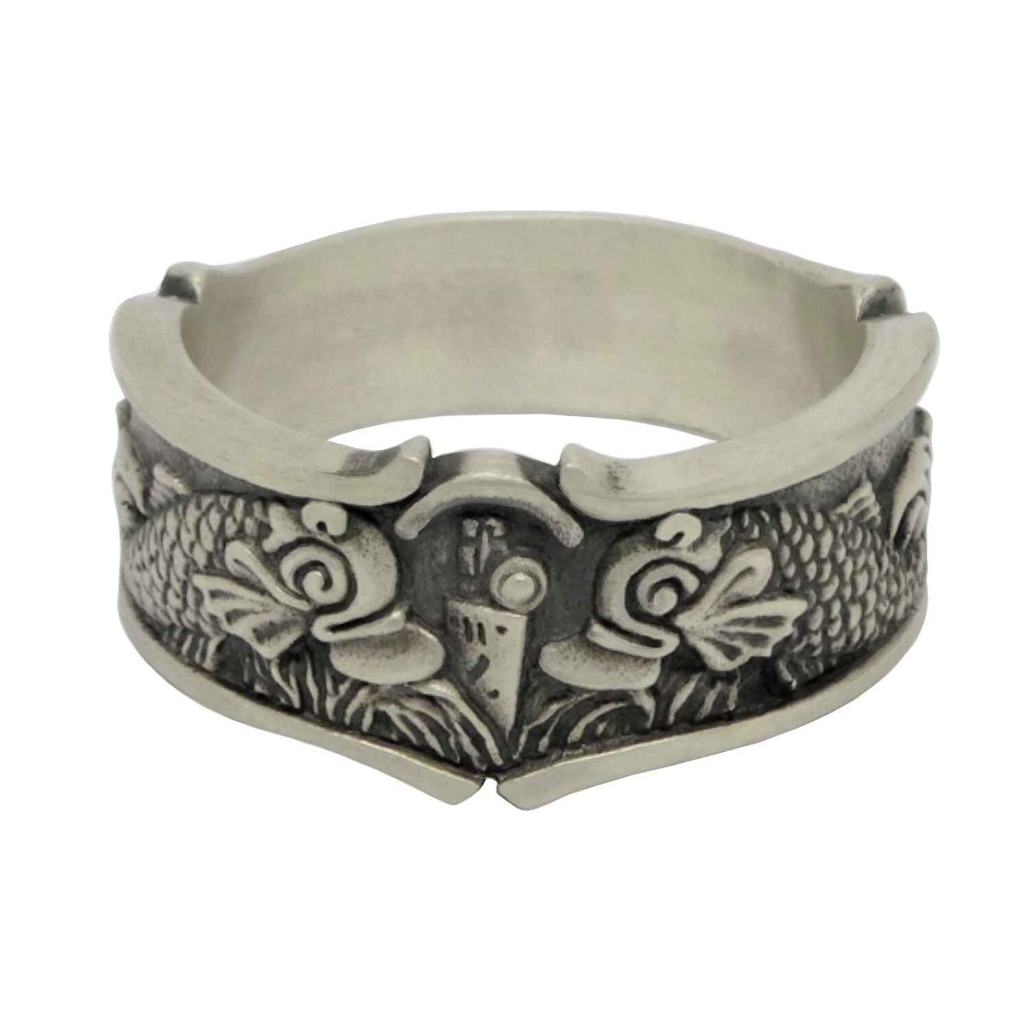 Submarine Warfare Navy Sterling Silver 925 Men’s Band Ring Handcrafted