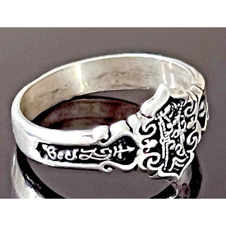 PEPI 925 STERLING SILVER OTTOMAN STILE RING SIZE 9.75 SKY