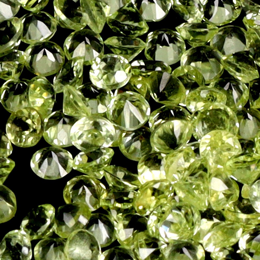 Round Natural Unheated Top Rich Green Peridot 130pcs 4.20ct 1.9mm Lot Gemstone