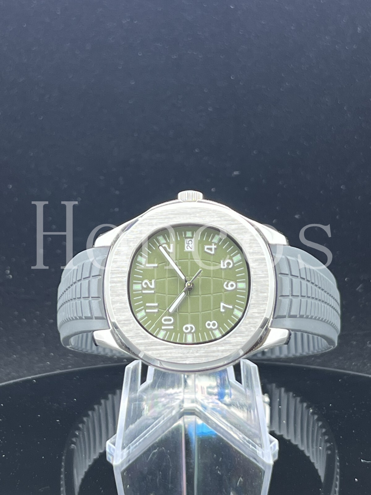 Custom Made MODS Watch with NH35 Movement Aquanaut 5167A PP Style khaki Green BK