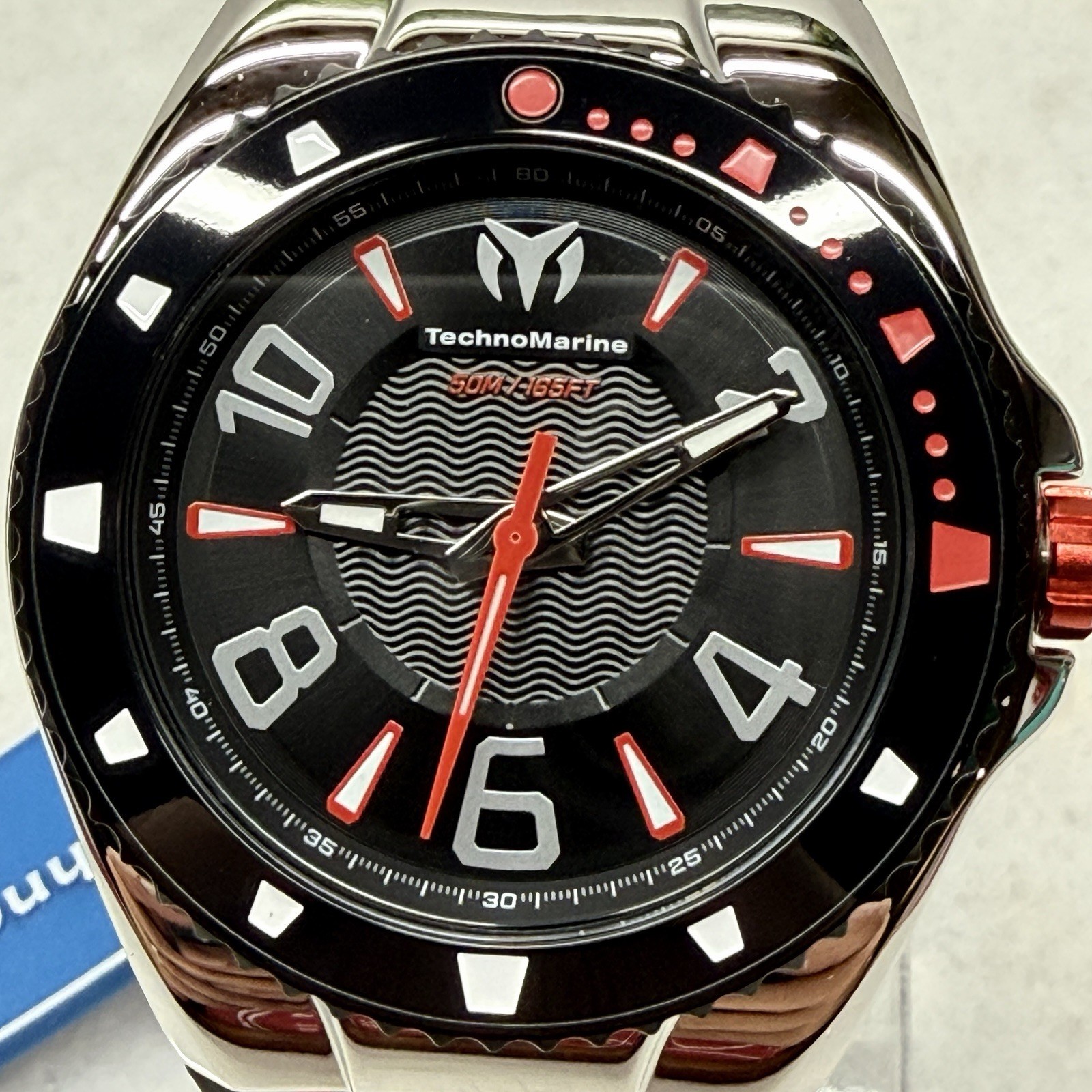 TechnoMarine Racing Legends 44mm Quartz Men’s Watch Red and Black TM-525014