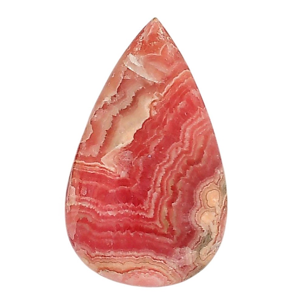 Rhodochrosite Argentina 19×31.2×5.8 mm Pear Shape Polished Gemstone LS95-05869