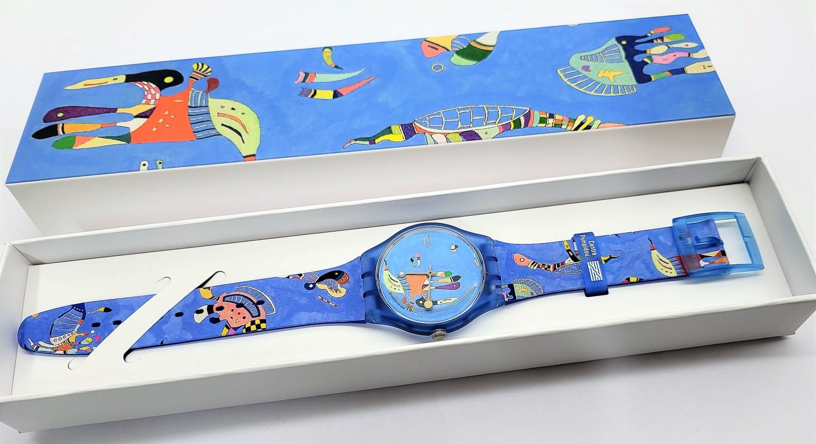 Swatch Special 2022 – SUOZ342 – Blue Sky By Vassily Kandisky – NEW –