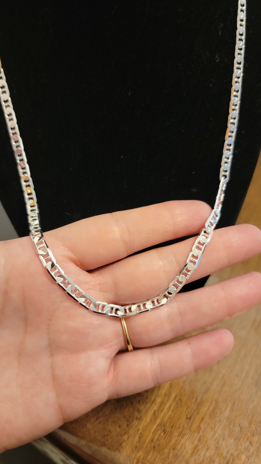 Cadena para Caballero De eslabón de 100% plata italiana