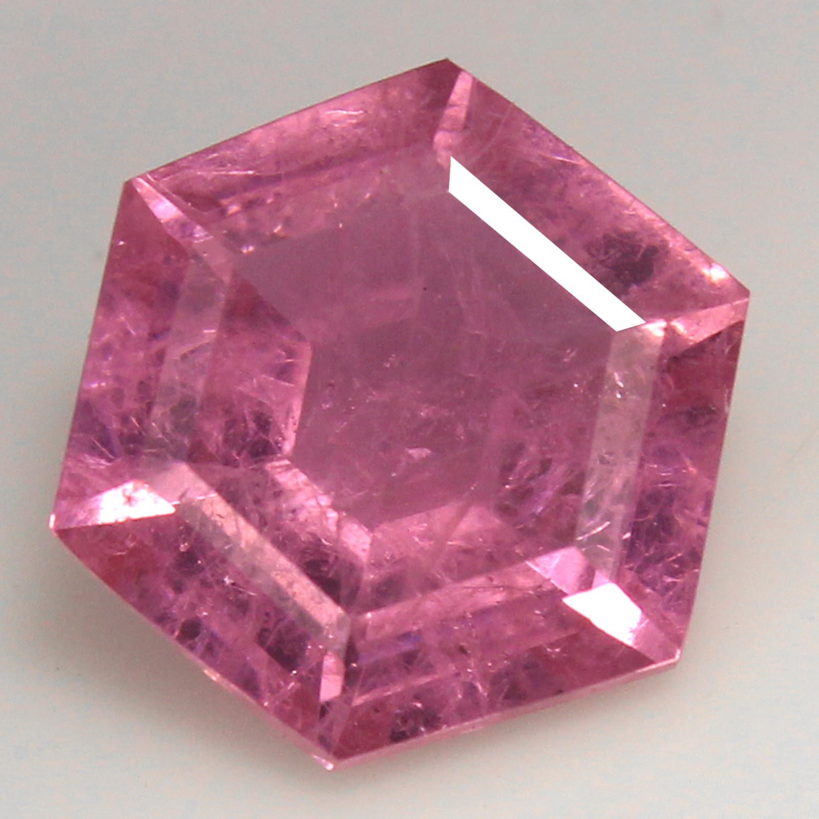 Unheated Natural Certified MONTANA Pink Sapphire 10.00 MM Hexagon Loose Gemstone