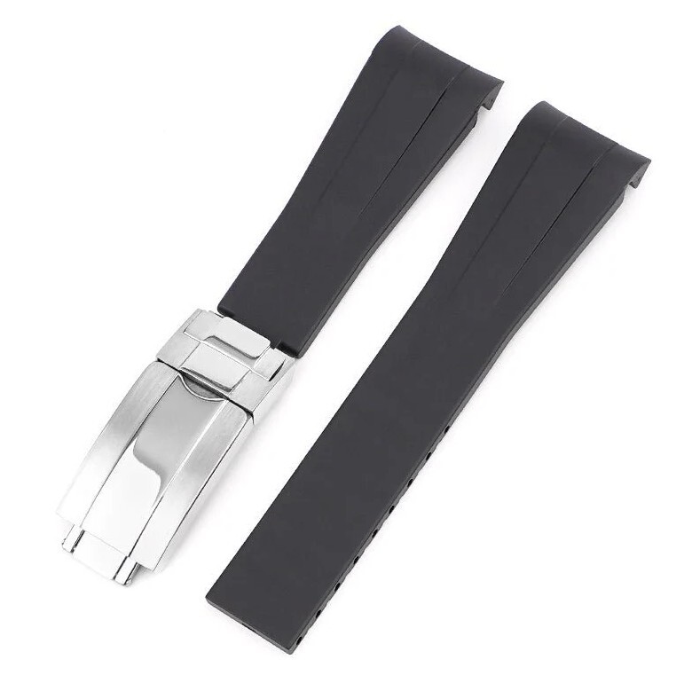 Rubber Watch Strap Band For ROLEX DATEJUST DAYTONA SUBMARINER GMT OYSTERFLEX