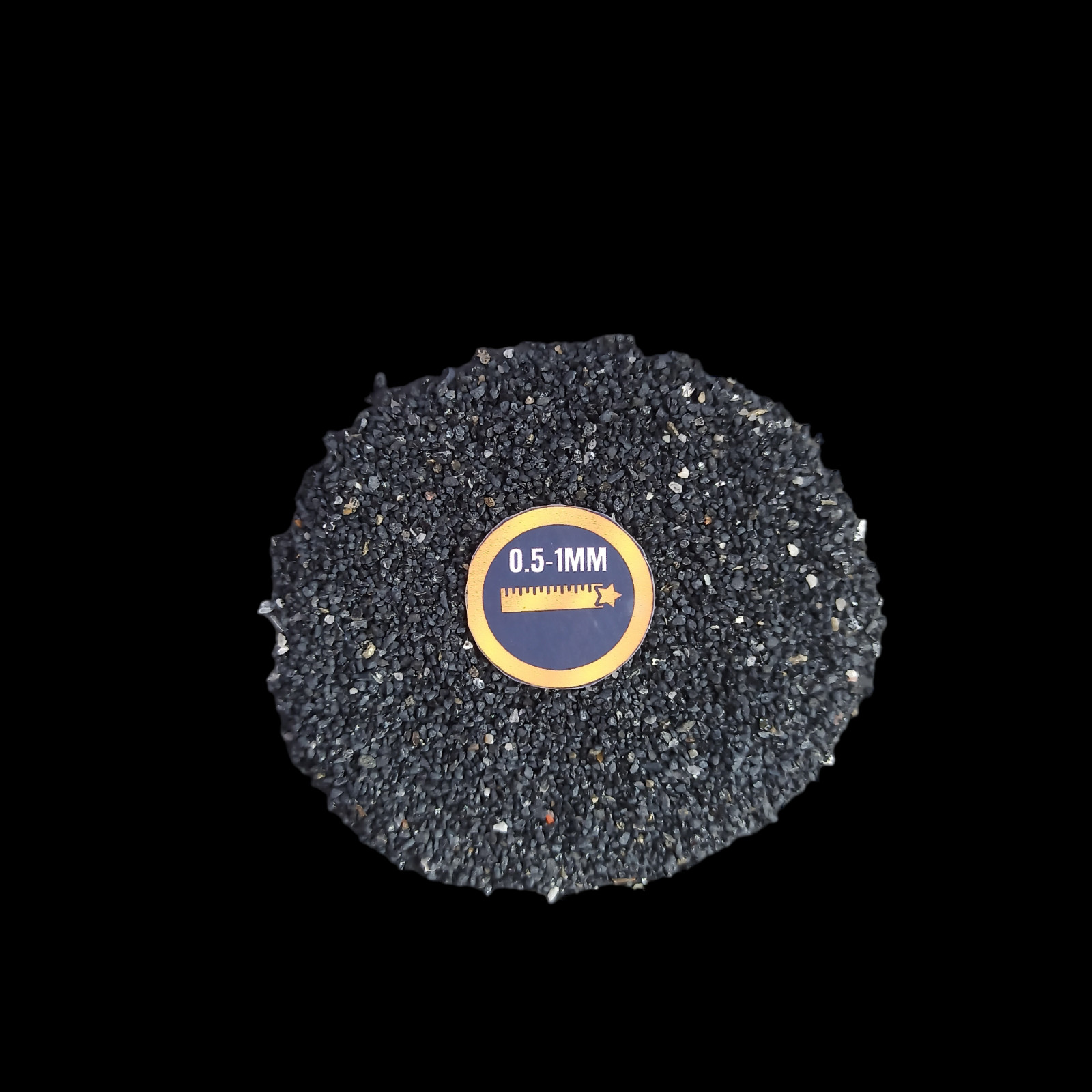 Natural Black Tourmaline coarse Crushed Powder For Massage Use Ring inlay