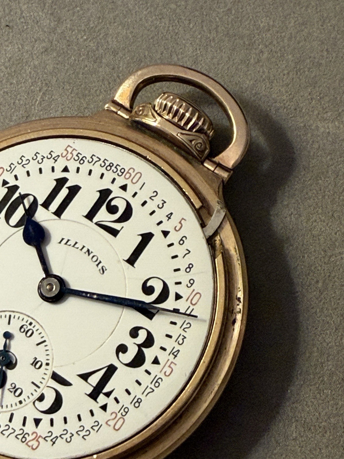 ILLINOIS 161 BUNN SPECIAL 60-HR. 21j 10k GF OF MONTGOMERY 16s RR POCKET WATCH 31
