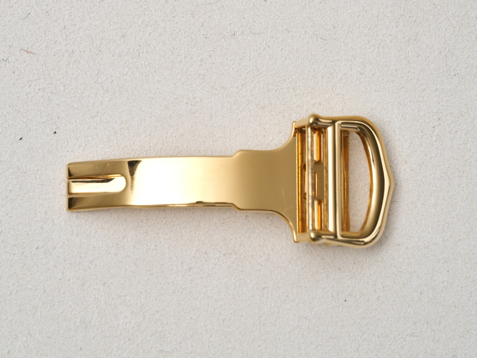 Cartier Deployment Buckle Clasp 16mm Fold Over Gold Plated Stainless Steel Must