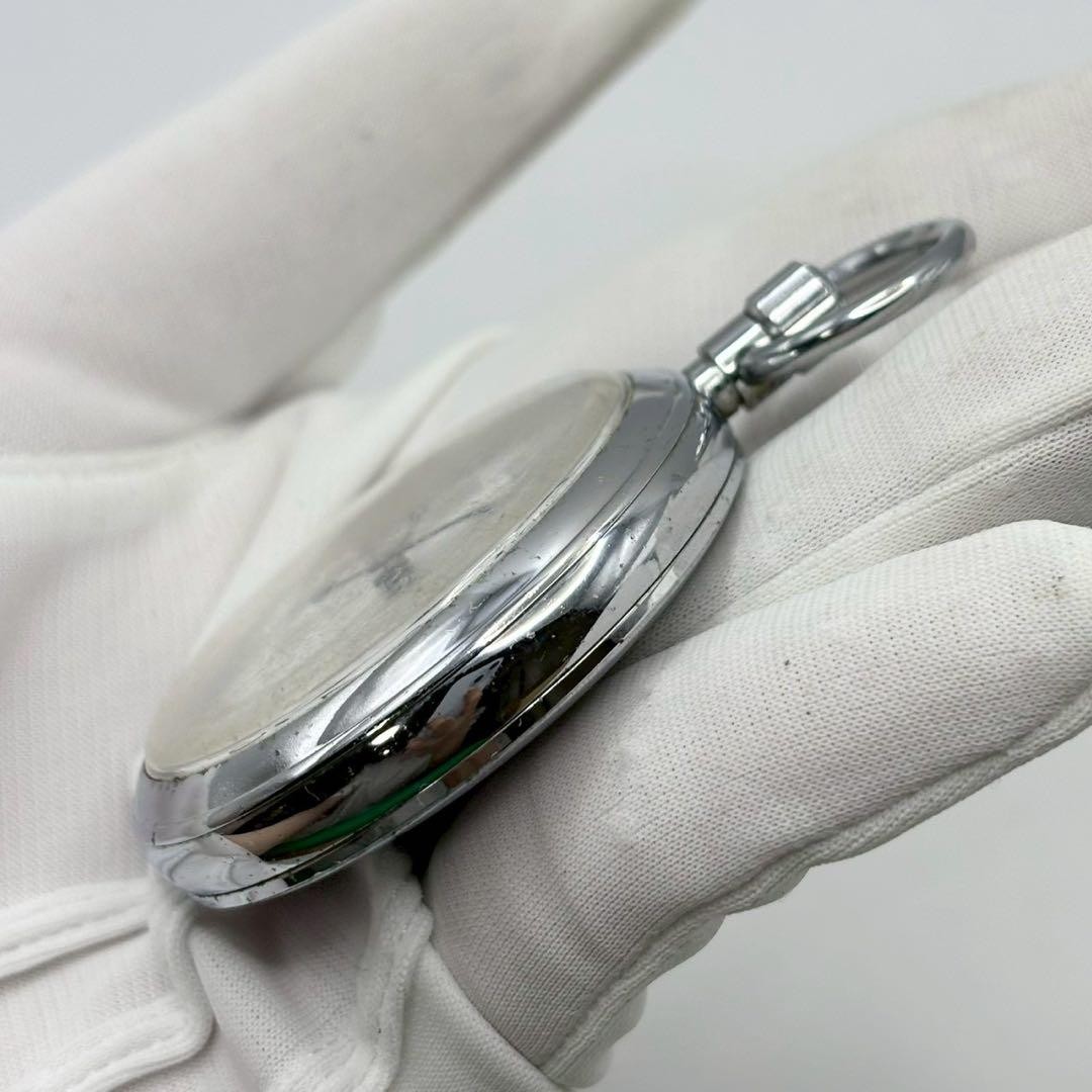 Working vintage Seiko 6310-0020 pocket watch, railway-themed, hand-wound.