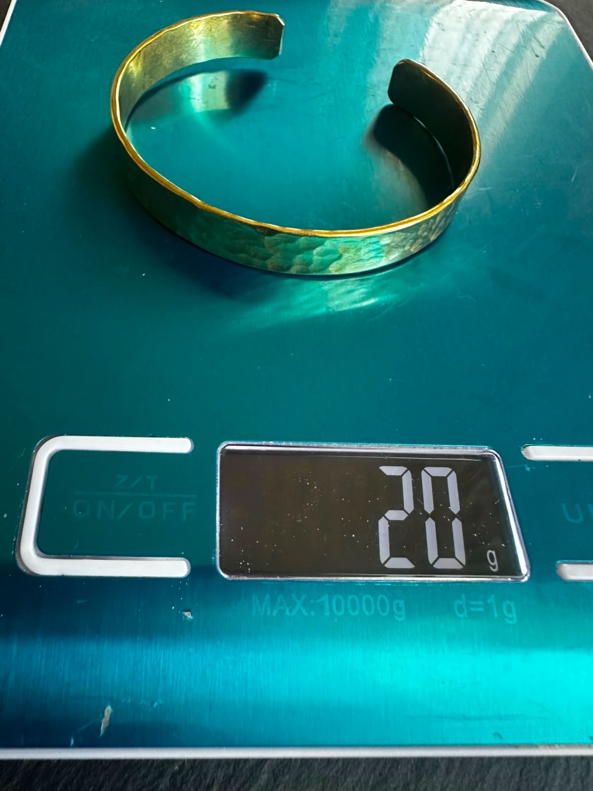 Handmade Spanish Copper Cuff Bracelet Hammered Adjustable Open Bangle Artisan
