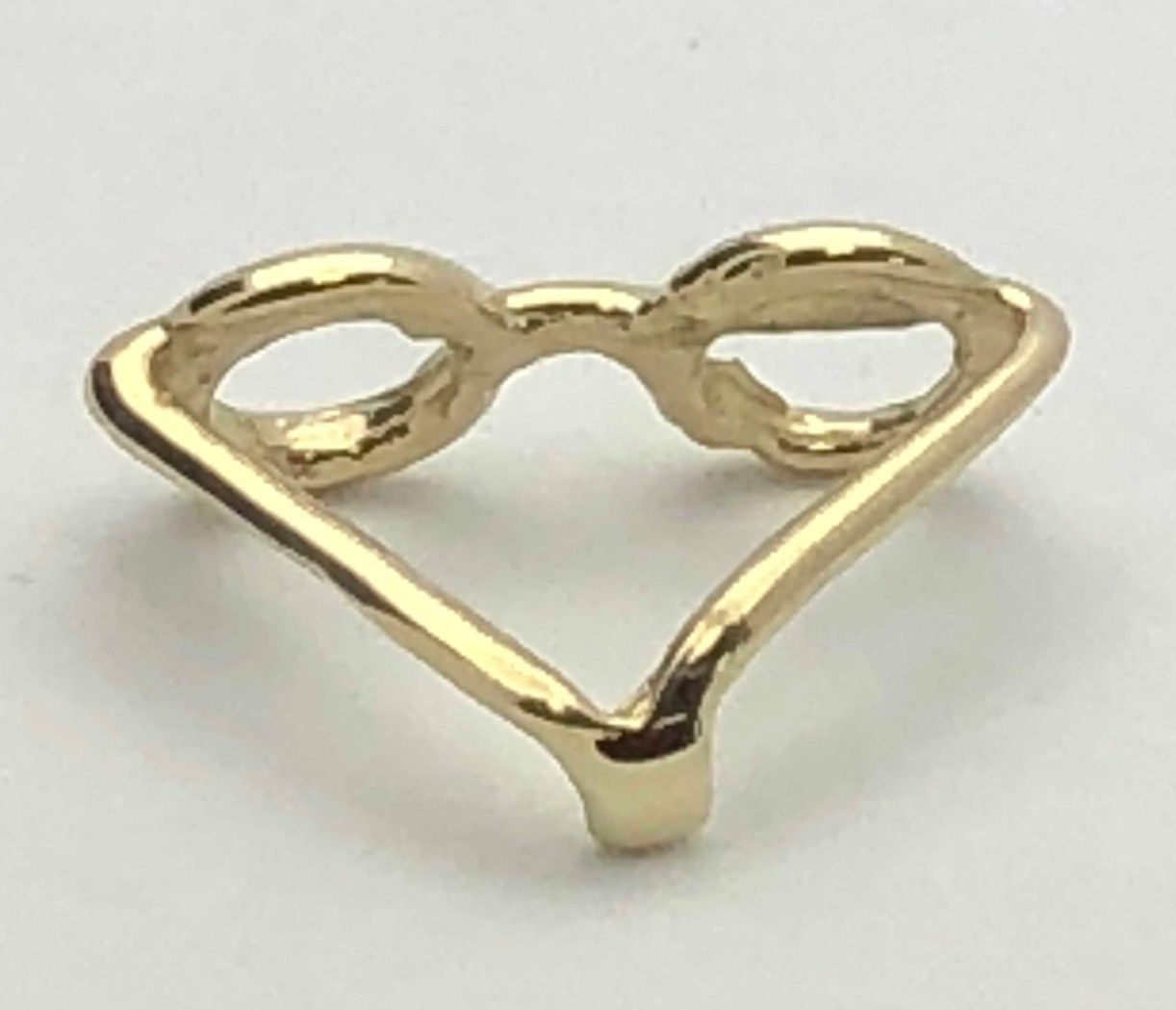 14k Yellow White or Rose Gold Sun Glasses Eye Glasses Charm Pendant