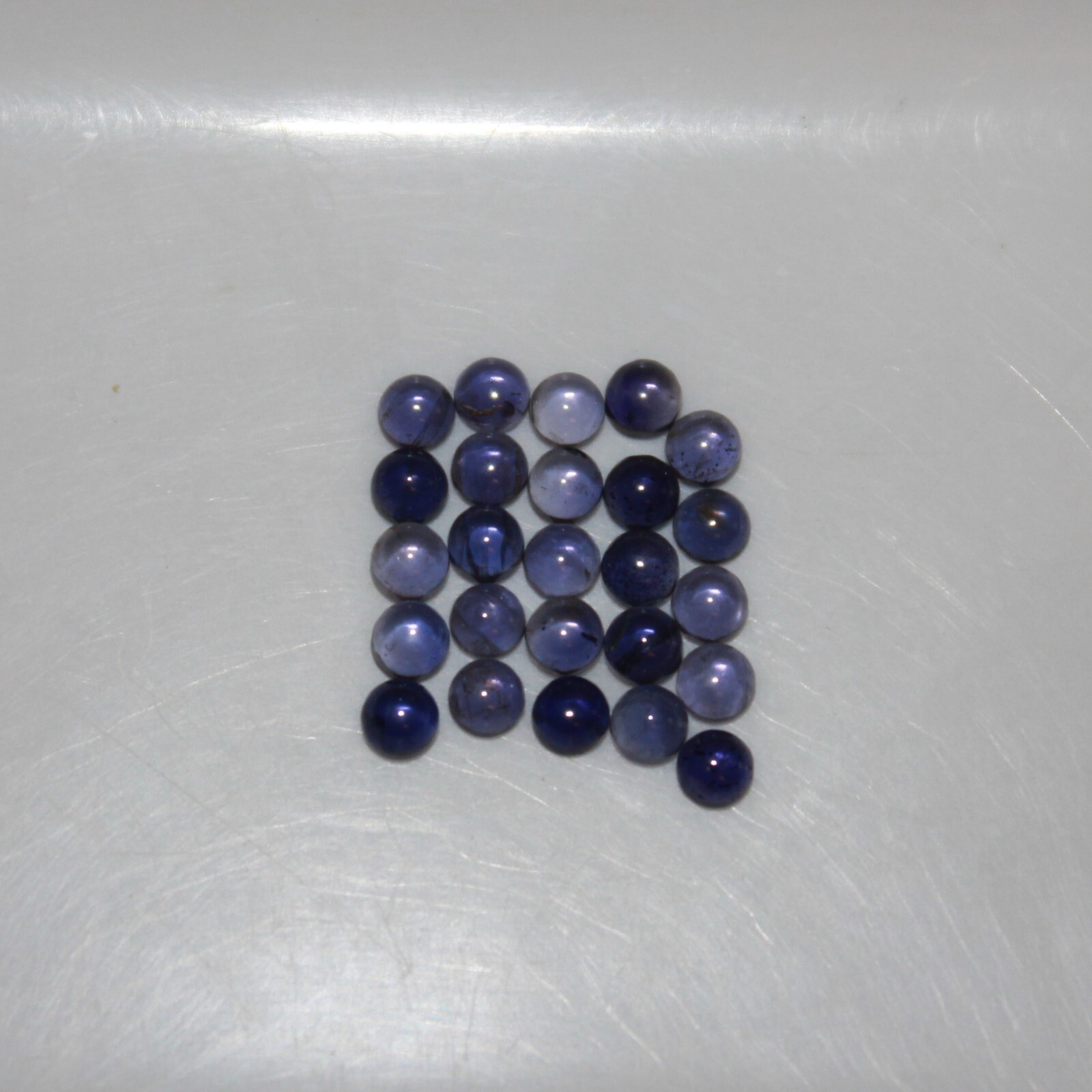 Natural Purple Iolite 3mm Flat Back Round Cabochon Loose Gemstone(s)